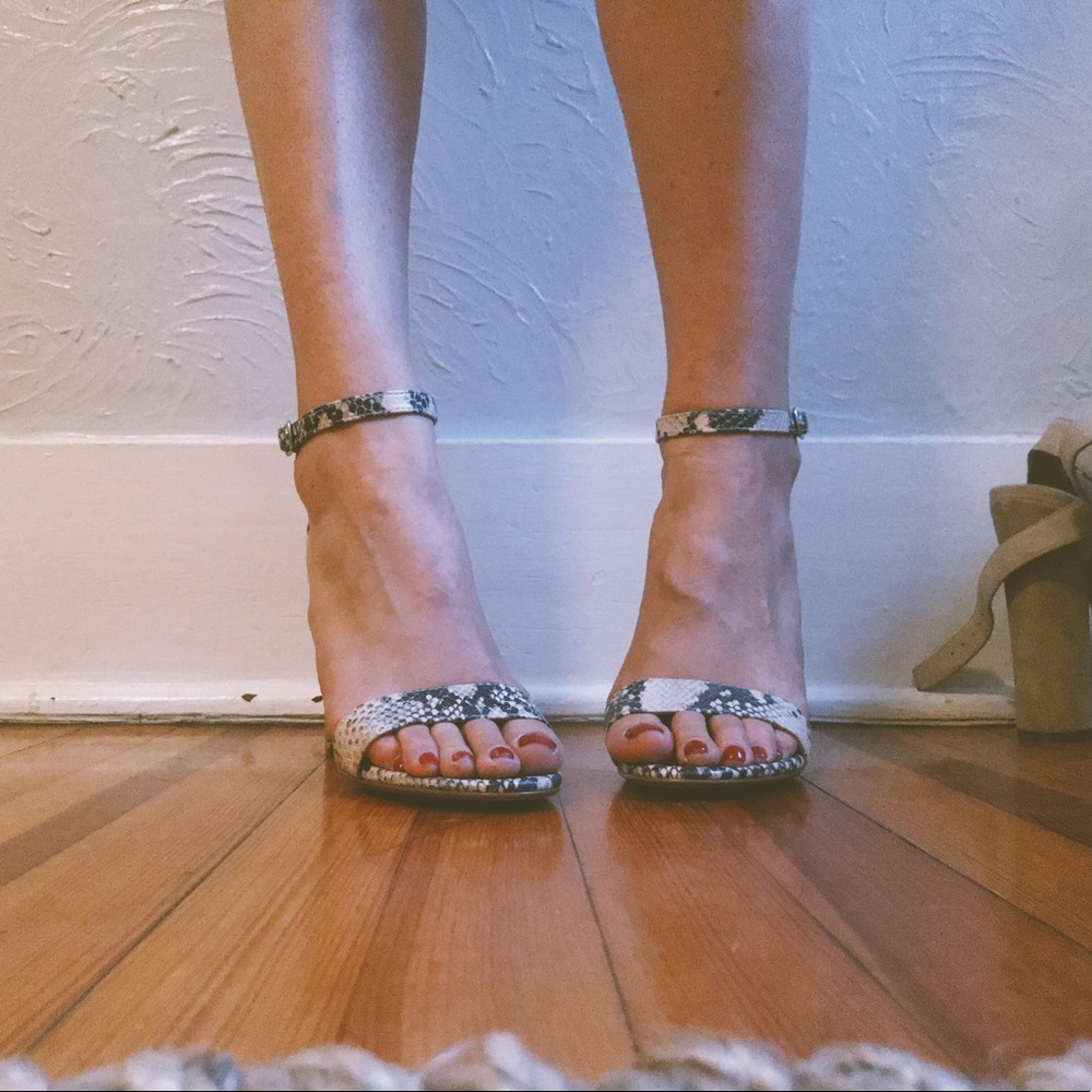 Steve Madden Carrson Heels- Snakeskin Size 9.5